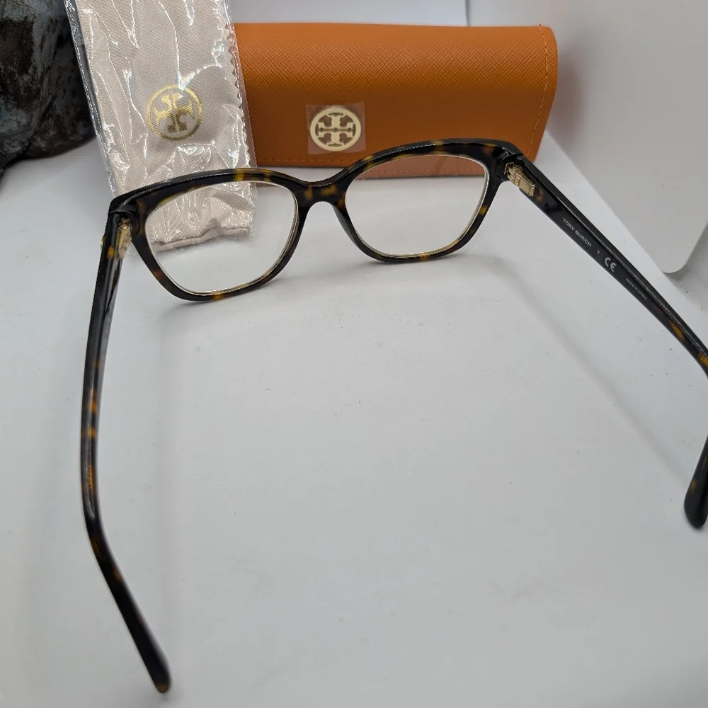 Tory Burch Tortoiseshell and Black Optical Glasses